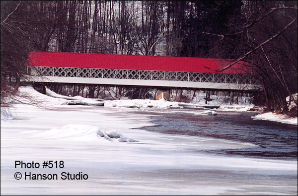 Winchester, NH - Ashuelot Bridge - far - winter